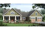 Cabin & Cottage House Plan Front of Home - Kirkham Park Craftsman Home 077D-0223 - Search House Plans and More