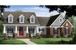 Traditional House Plan Front of House 077D-0249
