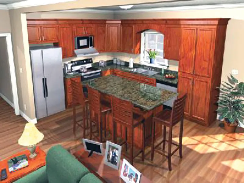 Country House Plan Kitchen Photo 02 - Lee's Landing Country Home 077D-0250 - Shop House Plans and More