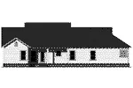 Country House Plan Rear Elevation - Lee's Landing Country Home 077D-0250 - Shop House Plans and More