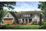 Country House Plan Front of Home - Allen Hill Craftsman Cottage 077D-0256 - Search House Plans and More