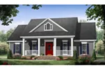 Colonial House Plan Front of House 077D-0259