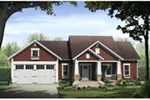 Country House Plan Front of Home - Paxton Hill Country Home 077D-0260 - Shop House Plans and More