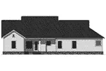 Country House Plan Rear Elevation - Paxton Hill Country Home 077D-0260 - Shop House Plans and More