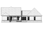 Country House Plan Rear Elevation - Poplar Ridge Country Home 077D-0262 - Shop House Plans and More