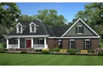 Country House Plan Front of House 077D-0263