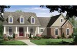 Craftsman House Plan Front of Home - Forrest Hill Country Home 077D-0269 - Search House Plans and More