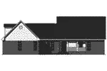 Craftsman House Plan Rear Elevation - Forrest Hill Country Home 077D-0269 - Search House Plans and More