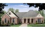 Country French House Plan Front of Home - Woodbridge Lane Country Home 077D-0271 - Shop House Plans and More
