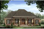 Country House Plan Front of House 077D-0287