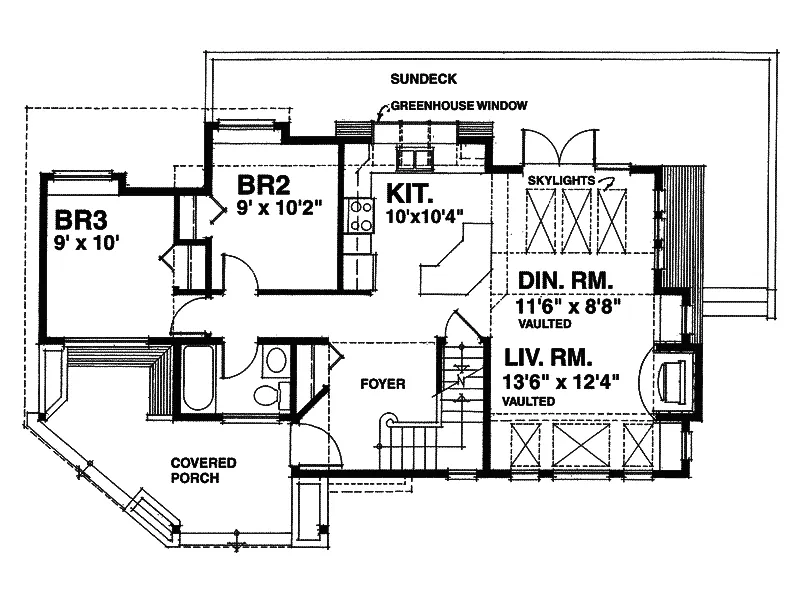 Waterfront House Plan First Floor - Monticello Waterfront Home 080D-0003 - Shop House Plans and More