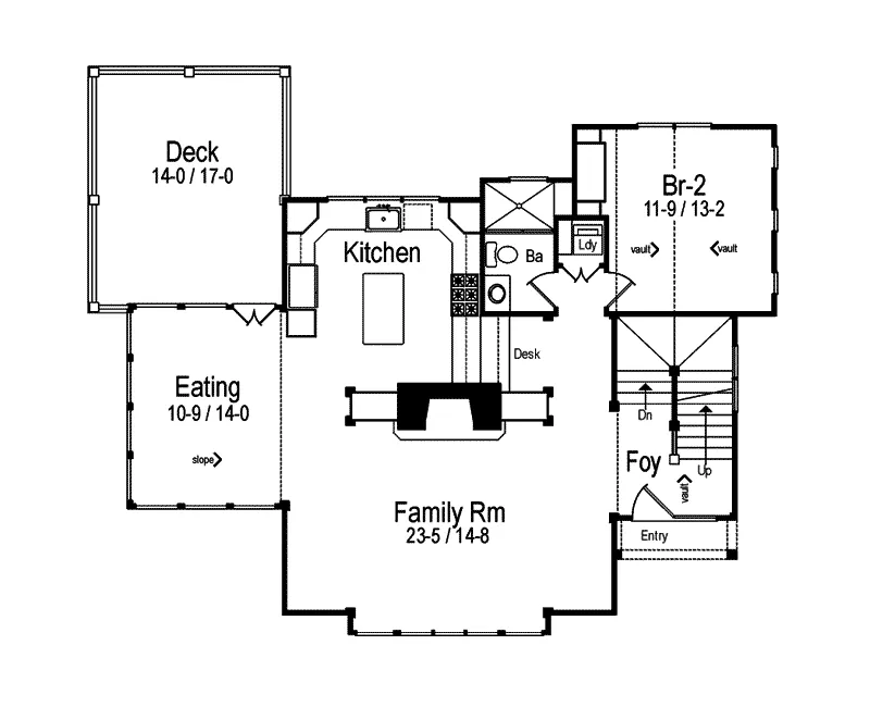 Craftsman House Plan First Floor - Grinnell Terrace European Home 082D-0066 - Search House Plans and More