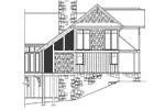Arts & Crafts House Plan Left Elevation - Hunnewell Point Rustic Home 082S-0004 - Search House Plans and More