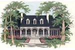Acadian House Plan Front of House 084D-0053
