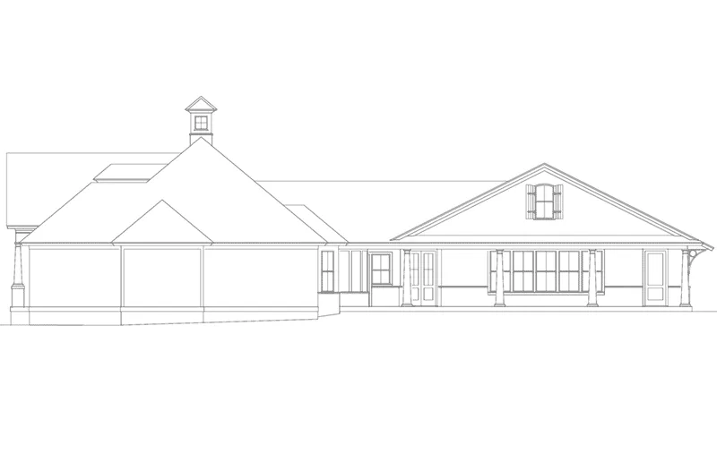 Craftsman House Plan Right Elevation - 084D-0075 - Shop House Plans and More