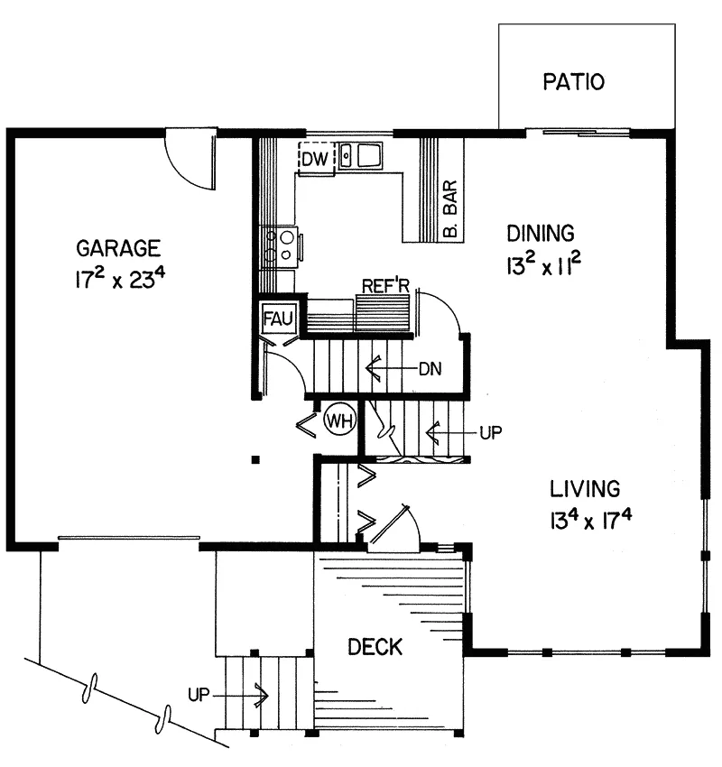 Modern House Plan First Floor - Mountainaire Rustic Home 085D-0116 - Shop House Plans and More