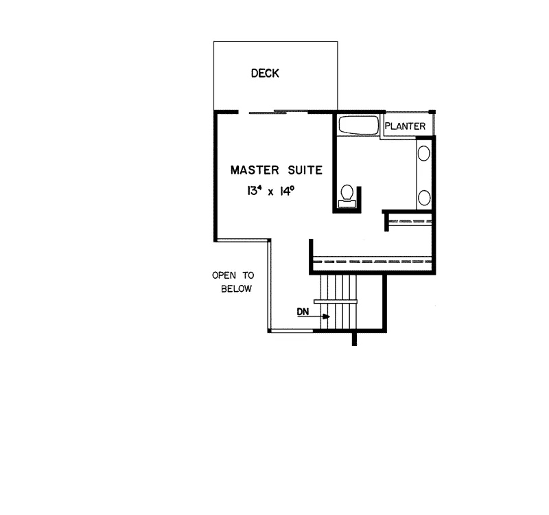 Waterfront House Plan Second Floor - Florwood Lake Home 085D-0120 - Search House Plans and More