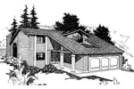 Bungalow House Plan Front of Home - Glaizeview Contemporary Home 085D-0236 - Search House Plans and More