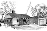 Ranch House Plan Front of Home - Marquette Mill Ranch Home 085D-0279 - Shop House Plans and More