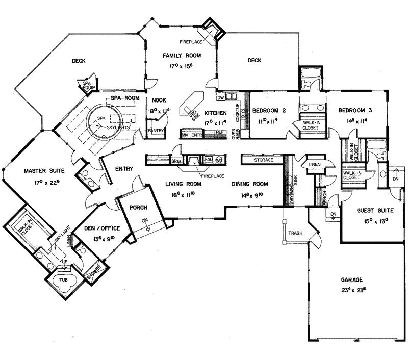 European House Plan First Floor - Renaissance European Style Home 085D-0380 - Shop House Plans and More