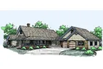 Ranch House Plan Front of Home - Brock Creek Country Farmhouse 085D-0533 - Search House Plans and More