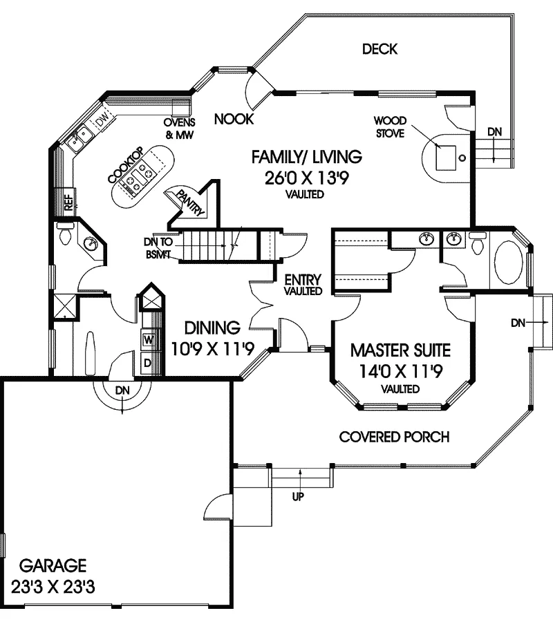Traditional House Plan First Floor - Dunbarton Farm Country Home 085D-0575 - Search House Plans and More