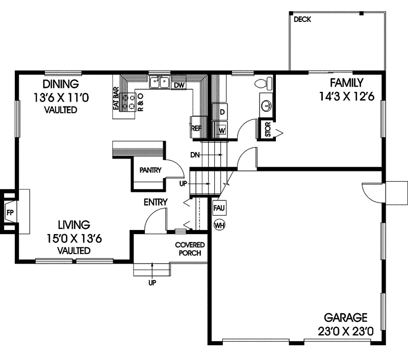 Contemporary House Plan First Floor - Duxbury Way Traditional Home 085D-0589 - Search House Plans and More