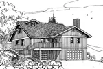 Lowcountry House Plan Front of Home - Salida Bay Coastal Style Home 085D-0637 - Shop House Plans and More