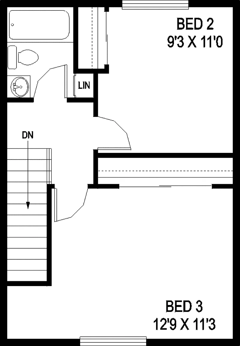 Traditional House Plan Second Floor - Fendelmann Traditional Home 085D-0751 - Search House Plans and More