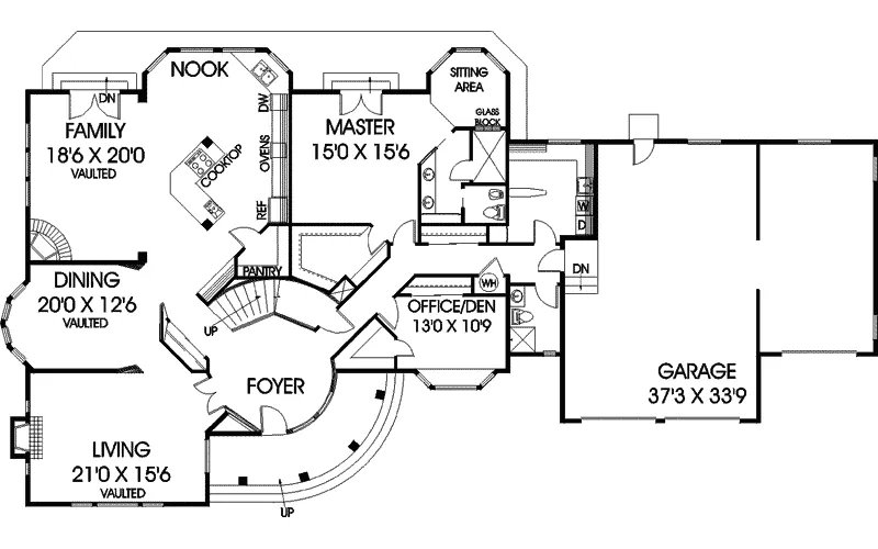 Luxury House Plan First Floor - Arbella Luxury Home 085D-0771 - Search House Plans and More