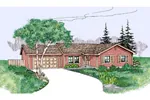 Ranch House Plan Front of Home - Granite Ridge Country Home 085D-0793 - Search House Plans and More