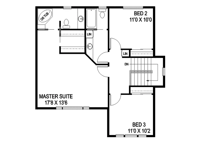 Country House Plan Second Floor - Katy Crest Beach Home 085D-0815 - Search House Plans and More