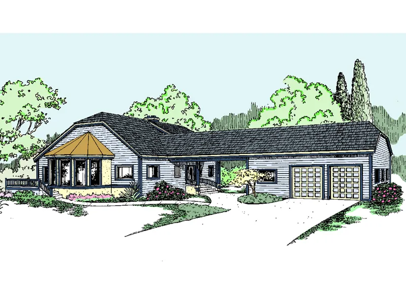 Tudor House Plan Front of Home - Campton Ridge Modern Home 085D-0820 - Search House Plans and More