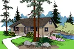Traditional House Plan Front of Home - Tranquility Vacation Lake Home 085D-0832 - Shop House Plans and More