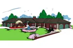 Ranch House Plan Front of Home - Vatterott Luxury Ranch Home 085D-0859 - Shop House Plans and More
