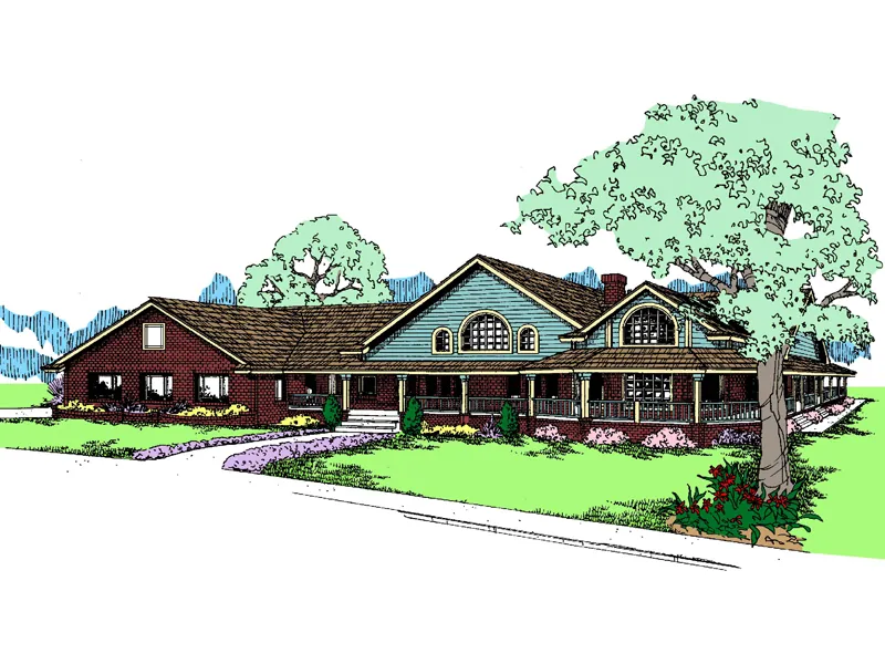 Country Ranch With Sprawling Covered Porch