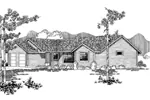 Contemporary House Plan Front of Home - Kingsland Mill Traditional Home 085D-0930 - Search House Plans and More