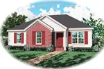 Classic Traditional Ranch With Great Curb Appeal And Brick Accent Wall