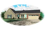Country House Plan Front of Home - Priscilla Pass Ranch Home 087D-0061 - Shop House Plans and More