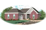 Southern House Plan Front of Home - Eagle Terrace Ranch Home 087D-0075 - Search House Plans and More