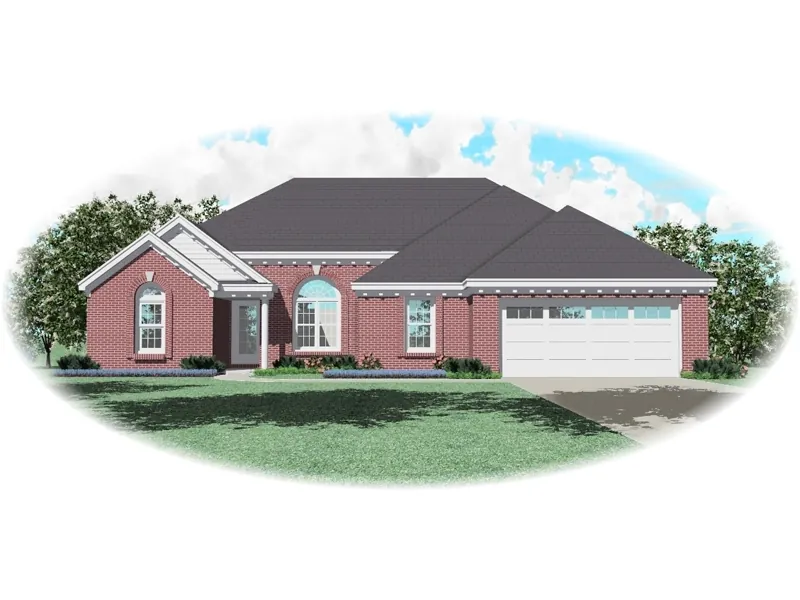 Country House Plan Front of Home - Barlow Creek Ranch Home 087D-0103 - Search House Plans and More