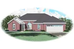 Country House Plan Front of Home - Barlow Creek Ranch Home 087D-0103 - Search House Plans and More