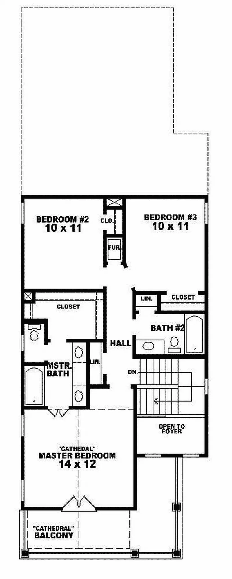 Country House Plan Second Floor - Vernon Ferry Southern Home 087D-0116 - Shop House Plans and More