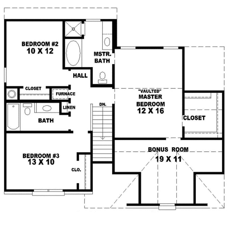 Country House Plan Second Floor - Calcutta Crest Narrow Lot Home 087D-0131 - Search House Plans and More