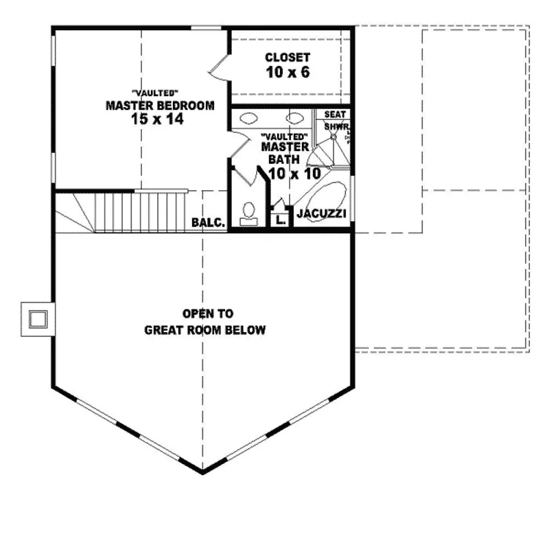 Cabin & Cottage House Plan Second Floor - Red Clover Lake Home 087D-0167 - Shop House Plans and More