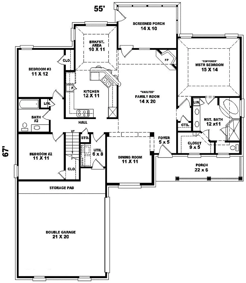 Country House Plan First Floor - Addison Heights Traditional 087D-0274 - Search House Plans and More