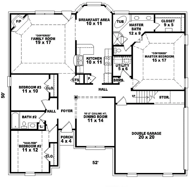 Colonial House Plan First Floor - Palmerston Traditional Home 087D-0316 - Shop House Plans and More