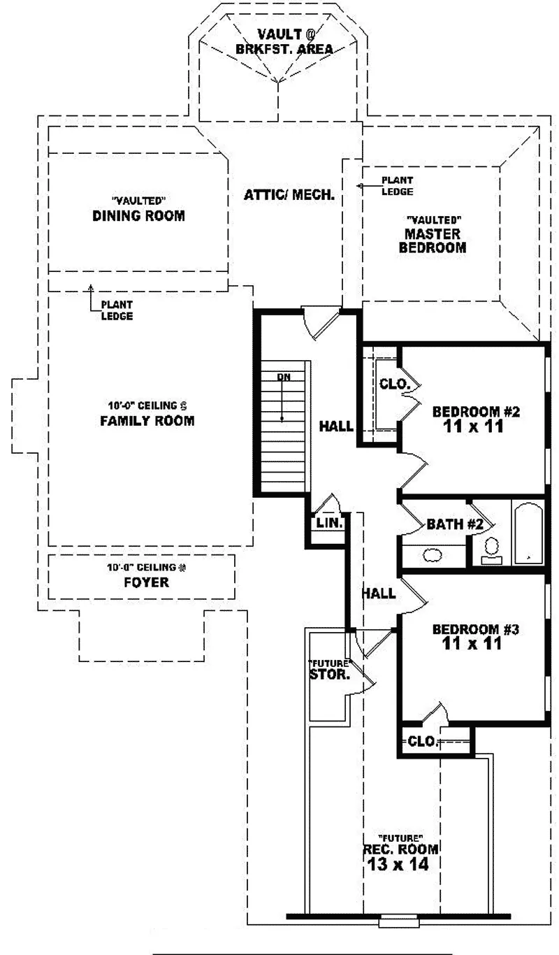 Traditional House Plan Second Floor - Deloire Country Craftsman Home 087D-0343 - Search House Plans and More