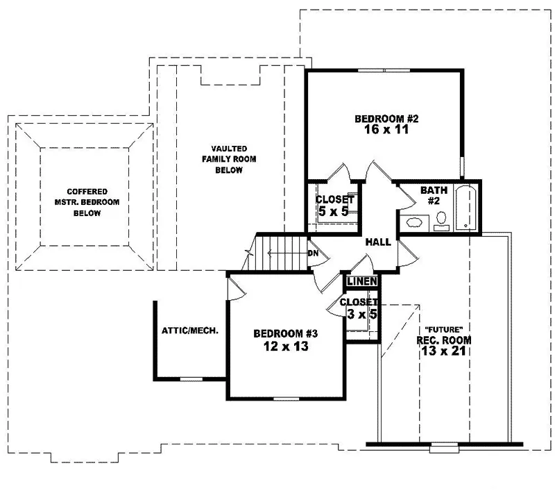Country House Plan Second Floor - Criswell Stylish Country Home 087D-0352 - Search House Plans and More
