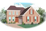 Traditional House Plan Front of Home - Deidre Greek Revival Home 087D-0383 - Search House Plans and More